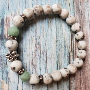 Matte Natural Stone 8mm Stretch Bracelet